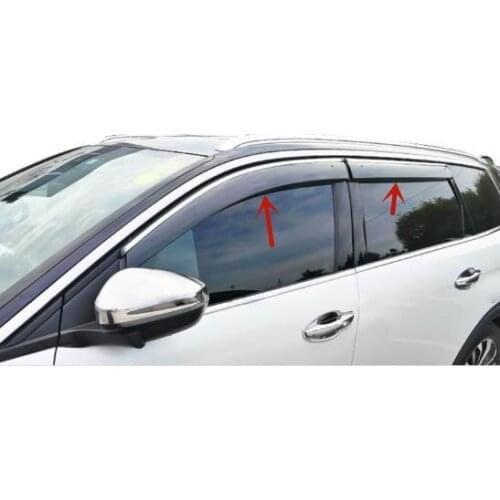 For Peugeot 5008 2017-2021 Car window rain eyebrows Car window rain file Rain board Breathable decoration car accessories