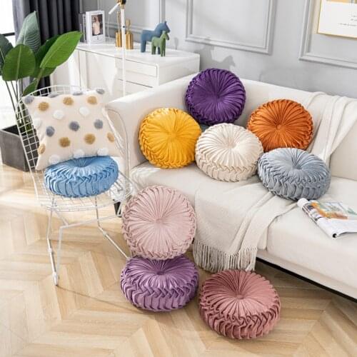 Round Pouf Tatami Cushion Pillow Floor Cushions Soft Seat Pillow Pad Throw Pillow Cushion Home Sofa Tatami cushion 40x40cm