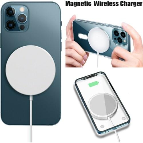 For iPhone 12 Pro Max Wireless Charger Magnetic 15W Wireless Charger Mini Magsafe PD Fast Charging Adapter For iPhone 12 Pro