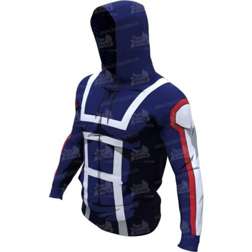 Autumn and winter high stretch fast dry running sports long t-shirt mens training long sleeve tights fitness clothes hooded top