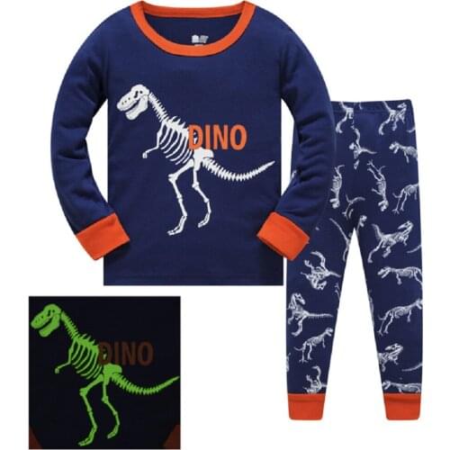 2020 new kids pajamas baby cartoon SHARK pyajamas children sleepwear pijamas sets boys nightwear
