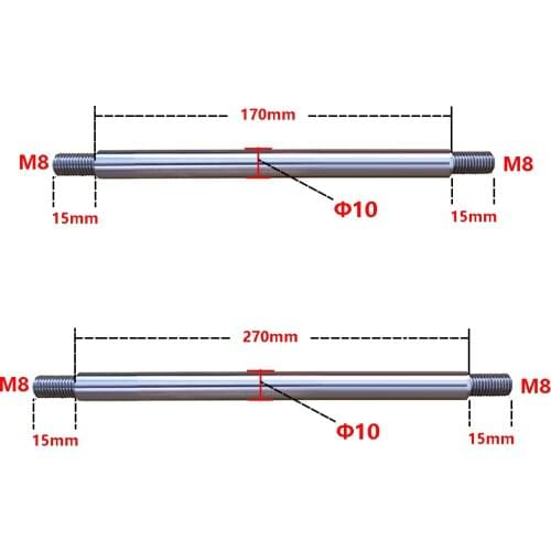 Reciprocating Mechanism Telescopic Optical Axis M8 Φ10 200mm/300mm Motor Linear Bearing Optical Axis Rocker Lever Straight Shaft