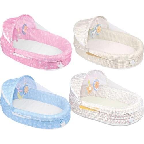 Portable Travel Baby Nest Multi-function Baby Bed Crib With Mosquito Net Foldable Babynest Bassinet Infant Sleep Childrens Bed