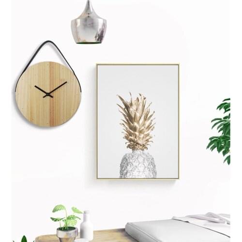 Modern Brief Style Wood Round Wall Clocks 2019 New Arrivals Wall Clock Vintage Hollow Out Wooden Quartz Home Decor Gifts
