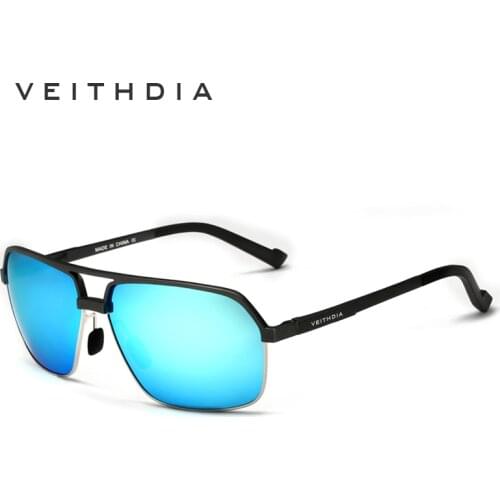 VEITHDIA Aluminum Magnesium Polarized Mens Sunglasses Square Vintage Male Sun glasses Eyewear Accessories oculos For Men 6521