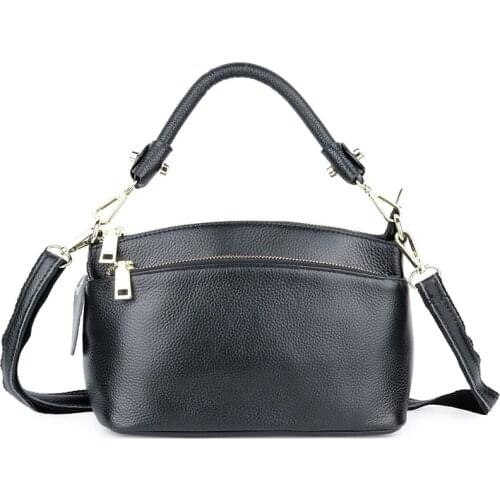 Women Shoulder Bag genuine Leather Zipper softness small Crossbody Bags for Woman Messenger Bags bolsa feminina bolso mujer