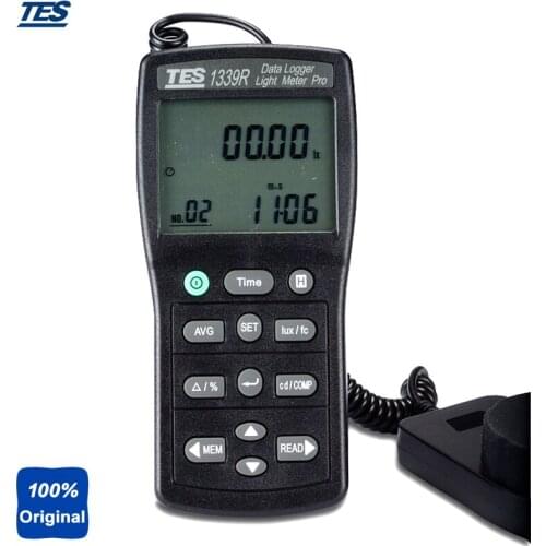 Data Logger Light Meter Tester 0.01 to 999900 Lux PC Data Record TES1339R