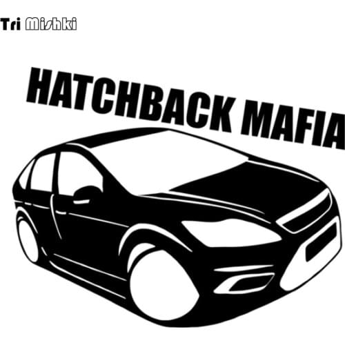 Tri Mishki HZX041 15*19cm car sticker hatchback mafia Vinyl Decals Motorcycle Accessories sticker reflective