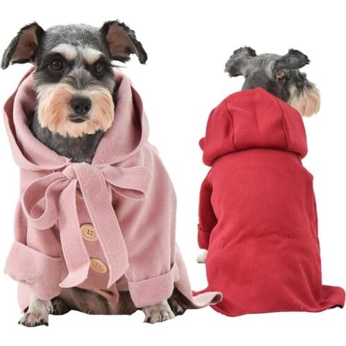 Winter Warm Fashion Dog Coat Jacket Bichon Teddy Dog Small And Medium Pet Clothes Three Color Optional