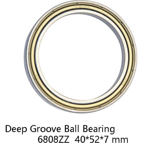 1pcs/lot 6808ZZ Deep Groove Ball Rolling Ultra-thin Bearing 6808-ZZ 6808ZZ 40*52*7 mm 40*52*7 High Quality