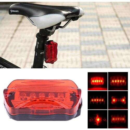 1Pcs Bicycle LED Flash Light Bike Tail Light Ultra Bright Bicycle Rear Light Red Cycling Projector Safety Warning Lamp