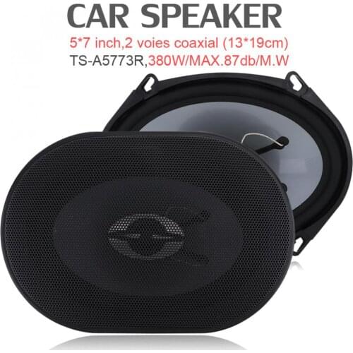 TS-A5773R 5*7 Inch 380W Auto Car HiFi Coaxial Speaker Vehicle Door Auto Audio Music Stereo Full Range Frequency Speakers