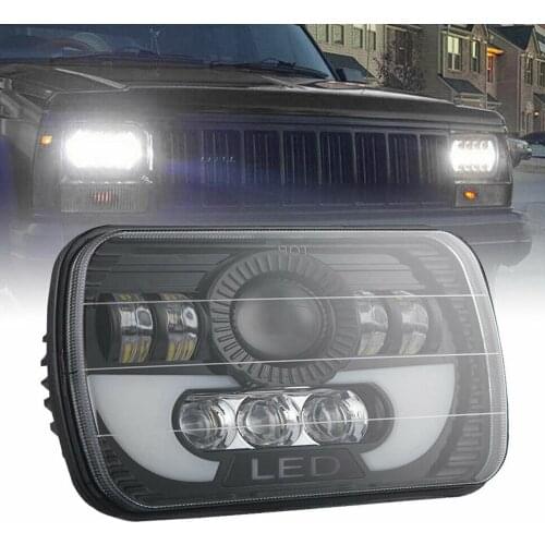 7 inch 300W LED Lamp Car Headlight Bulbs Hi-Lo Light for Car Truck SUV Waterproof Rectangular Car Light
