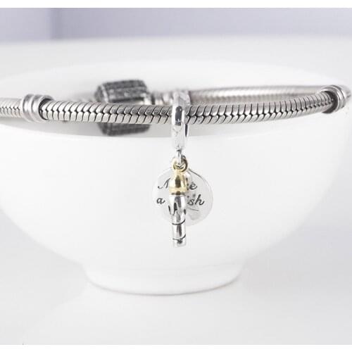 Authentic S925 Silver Pendant Charm for Women Bracelet Bangle DIY Jewelry Birthday Candle Mother Dangle Bead