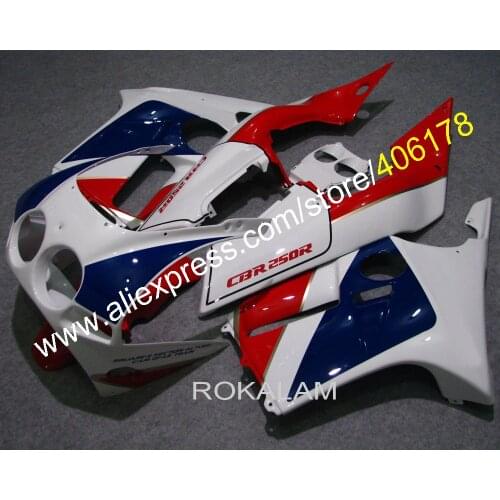 Cheap Fairing For Honda CBR 250 RR CBR250RR MC19 1988 1989 88 89 Red Blue Motorcycle Fairing (Injection Molding)