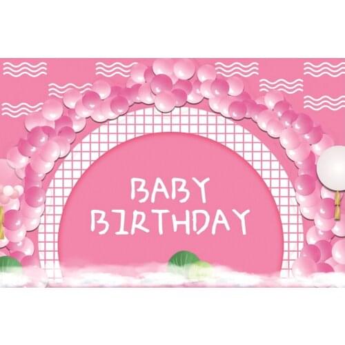 Baby Birthday Party Backdrop Rose Red Photography Background Holiday Celebration Photo Booth Studio Decor