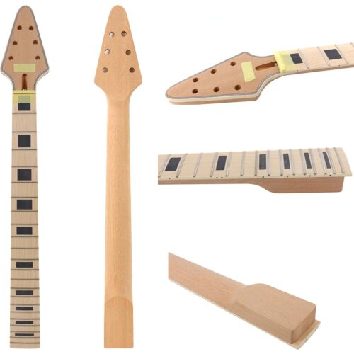 Mahogany Made And Maple FIngerboard 24.75 Inch 22 Fret 1 Pcs Electric Guitar Neck Solid Wood