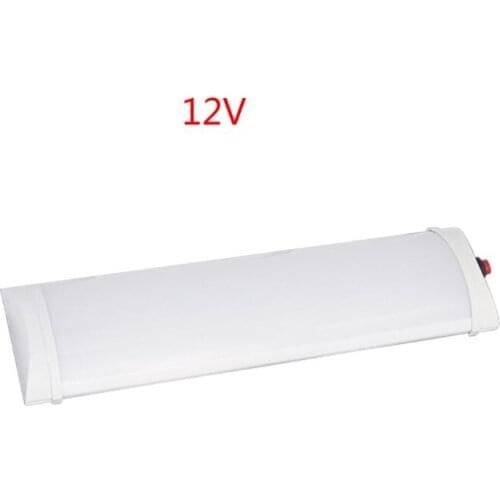 Car Interior Led Light Bar 10W 72 LED White Light Tube with Switch for Van Lorry Truck RV for Camper Boat Indoor ceiling
