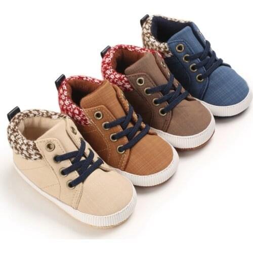 Classical Toddler First Walker Newborn Baby Shoes Casual Sports Boy Girl Shoes Sneakers Soft Sole Infant Moccasins Crib Shoes