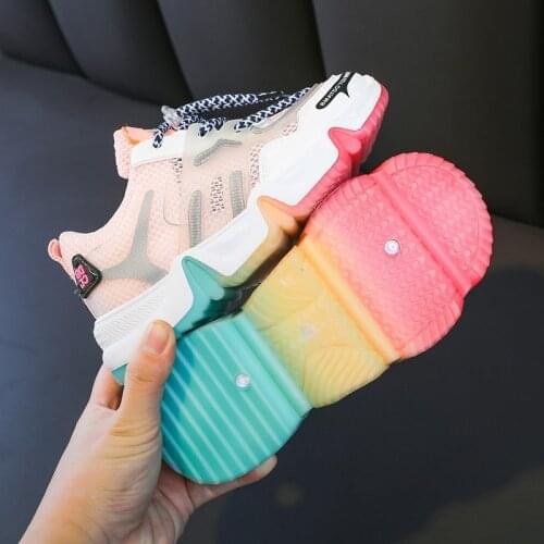 Autumn Sneakers Children Sports Shoes for Girls Students Breathable Kids Casual Shoes for Girls Non-slip Sneakers Girl Trainers