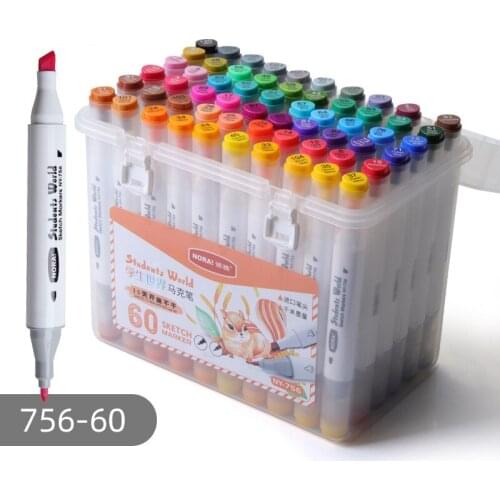 12/24/30/36/40/48/60/80 High Quality Colors Oily Marker Color Markers Water-based Markers Art Painting Supplies
