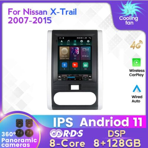 MEKEDE 4G LTE DSP Android 11 GPS For Nissan X - Trail X Trail 2 T31 Car Radio Multimedia Tesla Vertical Screen Navi Stereos 2Din