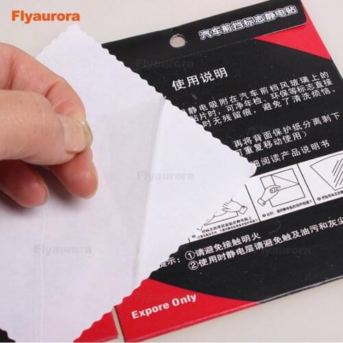 Multi-function car electrostatic front mark post free shipping free to tear yearly check of car Universal Car Front Rise Sticker