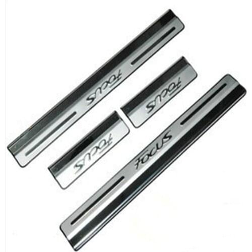 Stainless Steel threshold scuff Plate Door Sill Covers for Ford Focus 2008-2017 4 PCs/set