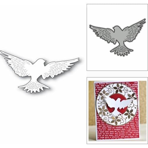 New Large Winged Pigeon Bird 2020 Metal Cutting Dies for DIY Scrapbooking Decorative and Card Making Embossing Craft No Stamps