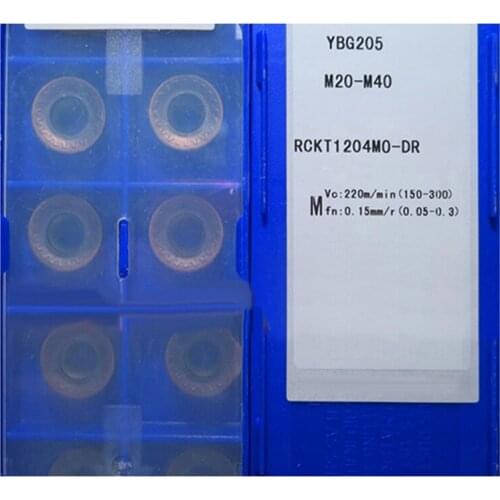 Original Carbide Inserts RCKT1204 RCKT2006 RCKT1204MO-DR RCKT2006MO-DR YBG205 Lathe Cutter Turning Tool for Stainless Steel