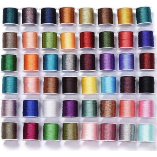 10 Roll Polyester Braided Metallic Cords 0.2mm 0.4mm 0.6mm 0.8mm for DIY Braided Bracelets Necklace jewelry Making Accessories