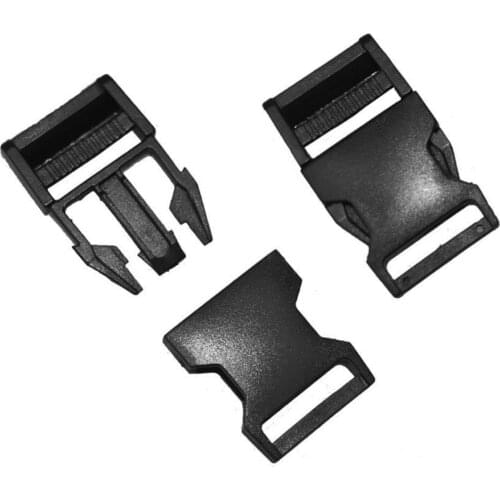 10Pcs 25mm Webbing Strap Adjustable Plastic Clasp Side Quick Release Buckles Collar Backpack Strap Accessories