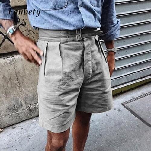 Mens Clothing Fashion Vintage Solid Color Shorts 2021 Summer Casual Pockets Zipper Design Short Male Harajuku Short Trousers