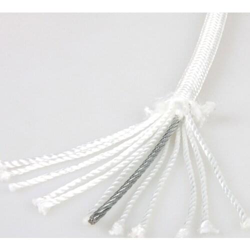 P55-8mm Home fire emergency rescue lifesaving rope/wire core survival high-rise fire safety rope Wire rope Mountaineering