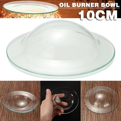 10cm Oil Burner Bowl Candle Making Wax Heating Bowl Kits Round Replacement Clear Glass Dish Wax Melt Bowl Plate