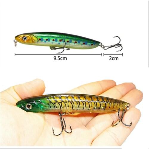 1PCS Minnow Fishing lures Peche Bass Trolling Isca Bait 95mm18g Artificial Hard Bait Carp Wobbler Crankbait Pesca Fishing tackle