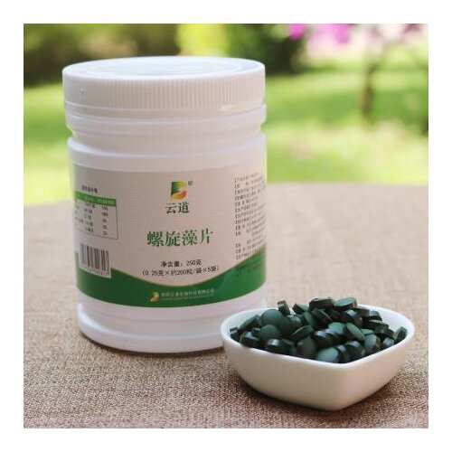 100% Natural Spirulina 250g Anti-Fatigue Loss Weight Enhance-Immune Organic Spirulina Tablet Free shipping