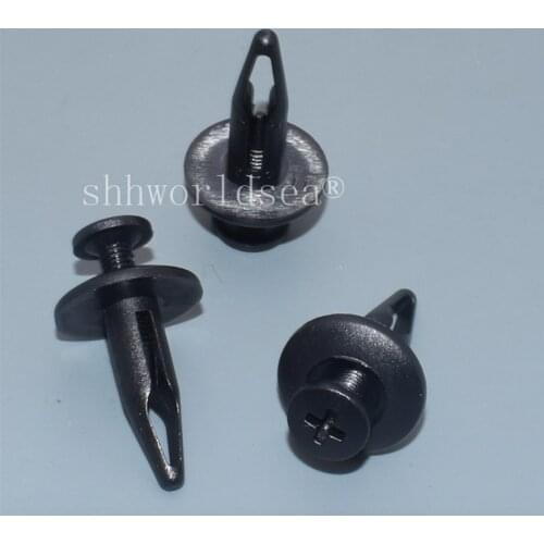 Shhworldsea 100pcs radiator shroud & trim retainer for Ford 1986-On for GM 1982 Chrysler 1998-on plastic clips cars fasteners