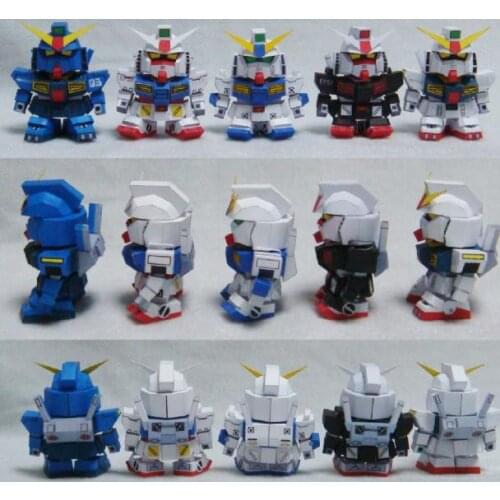 5cm Gundam Includes 5pcs Paper Models