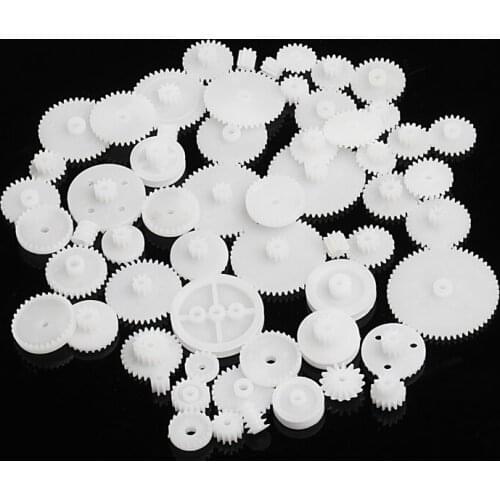 58 styles Toothed Wheels WSFS Gears Plastic All Module 0.5 Robot Parts DIY