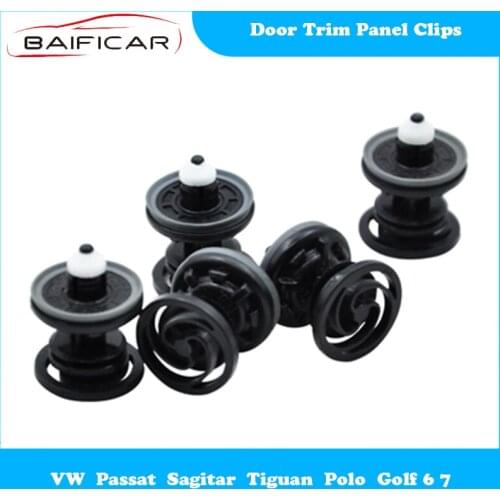 Baificar Brand New Genuine 10Pcs Door Trim Panel Fastener Retainer Clips Fixing Buckle for VW Passat Sagitar Tiguan Polo Golf6 7