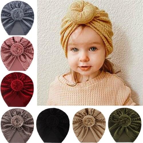Newborn Velvet Snails Hat Large Donuts Girls Beanie Velvet Indian Autumn Hat Baby Boy Cap Photography Props Turban Hat Baby Acce