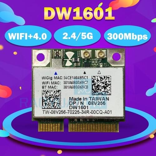 Wireless Adapter Card DW1601 QCA9005 8V256 WiGig 802.11AD 7Gbps Half Mini Wireless Card