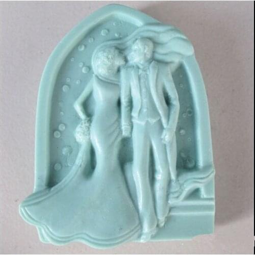 Church wedding Modelling soap mold fondant Cake decoration mold Handmade soap mold wholesale figureSoap mold No.:si377