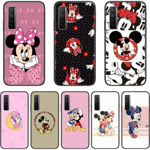 Mickey Phone Case For Huawei Nova p10 lite 7 6 5 4 3 Pro i p Smart ZBlack Etui 3D Coque Painting Hoesje