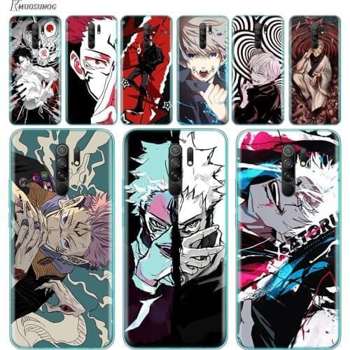 Transparent Cover Jujutsu Kaisen Satoru Gojo anime For Xiaomi Redmi K40 K30i K30T K30S K30 K20 10X GO S2 Y2 Pro Ultra Phone Case