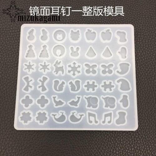 1pcs Whole Edition of Crystal Dropping Rubber Mini Ear Nail Mold For DIY Fashion Jewelry Making Finding Accessories