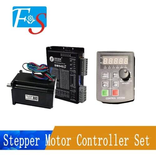 Motor Controller Kit HF020 five-digit display + Leadshine Nema 23 Stepper Motor 57CM22X 2Phase 2.3Nm