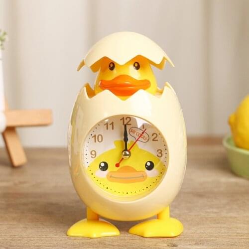 Creative Cartoon Eggshell Chick Alarm Clock Student Gift Childrens Bedroom Bedside Decoration Children Birthday Gift 2021