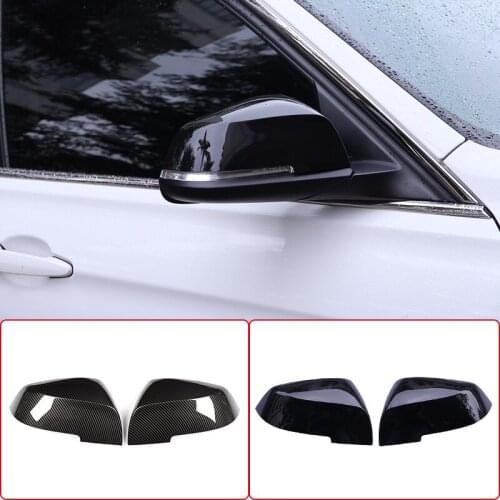 Car Side Wing Mirror Cover Rear-View Caps Black For BMW 1 2 3 4 Series F20 F30 F31 F21 F22 F23 F32 F33 F34 F35 X1 E84 2013-2019